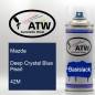 Preview: Mazda, Deep Crystal Blue Pearl, 42M: 400ml Sprühdose, von ATW Autoteile West.